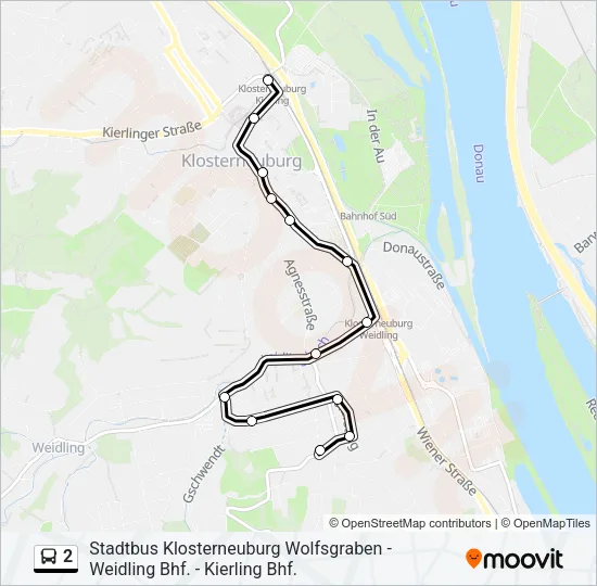 2 Bus Line Map