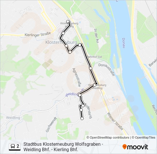 2 Bus Line Map