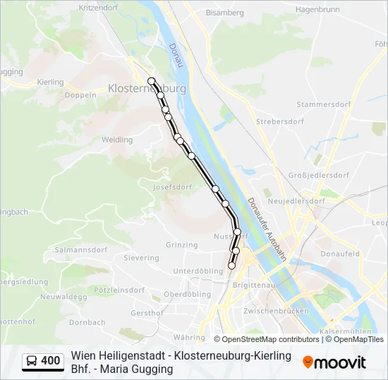 400 Bus Line Map