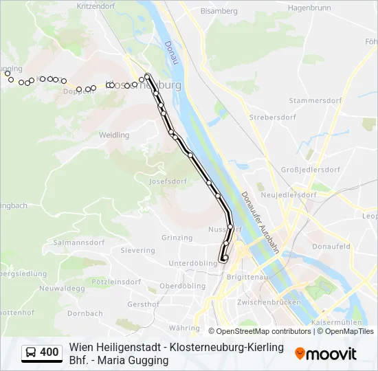 400 Bus Line Map