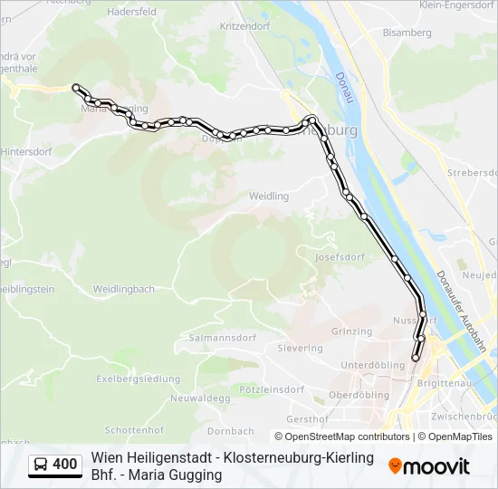 400 Bus Line Map