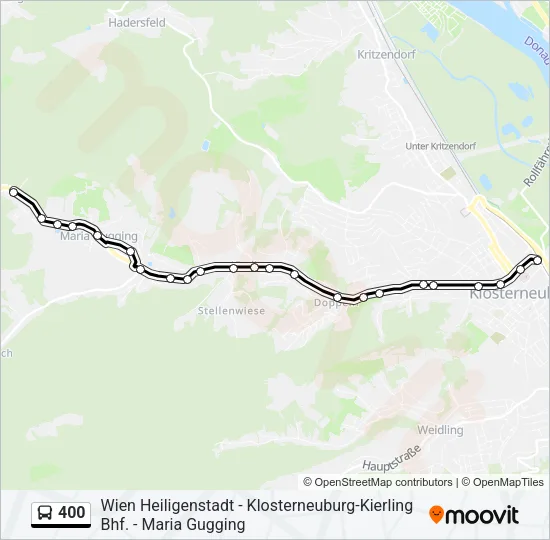 400 Bus Line Map