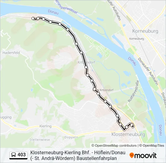 403 Bus Line Map