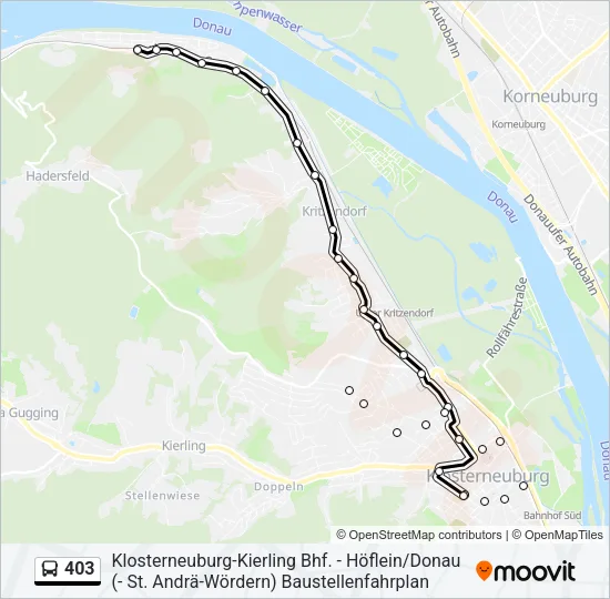 403 Bus Line Map