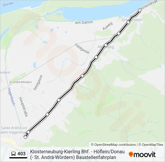 403 Bus Line Map