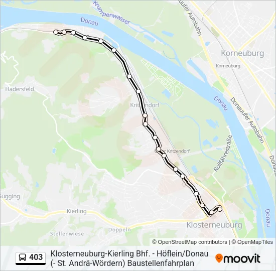 403 Bus Line Map