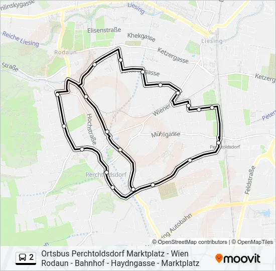 2 Bus Line Map