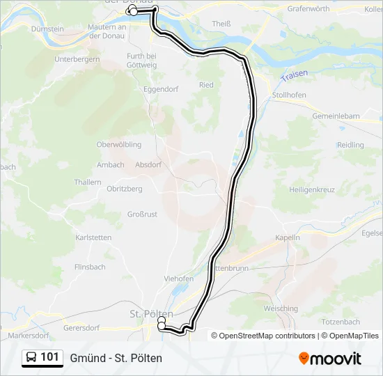 101 Bus Line Map