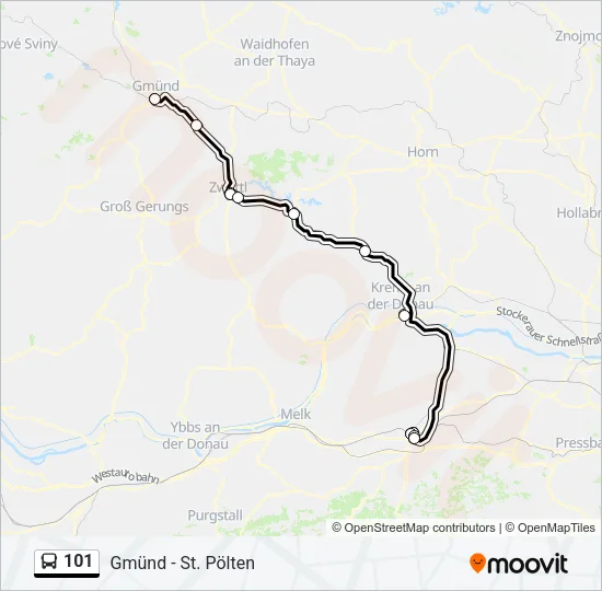 101 Bus Line Map