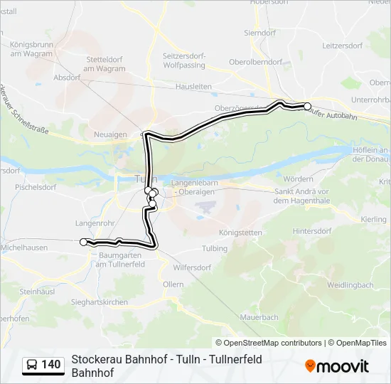 140 Bus Line Map