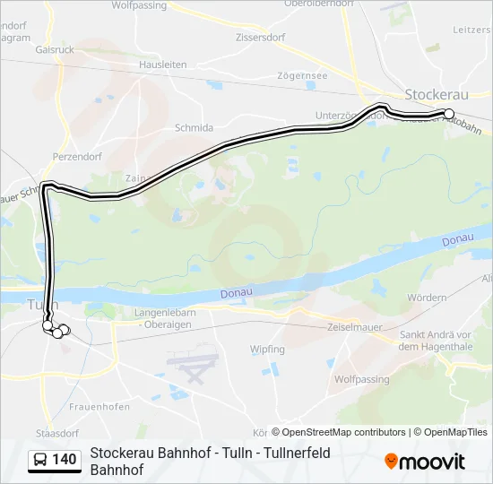 140 Bus Line Map