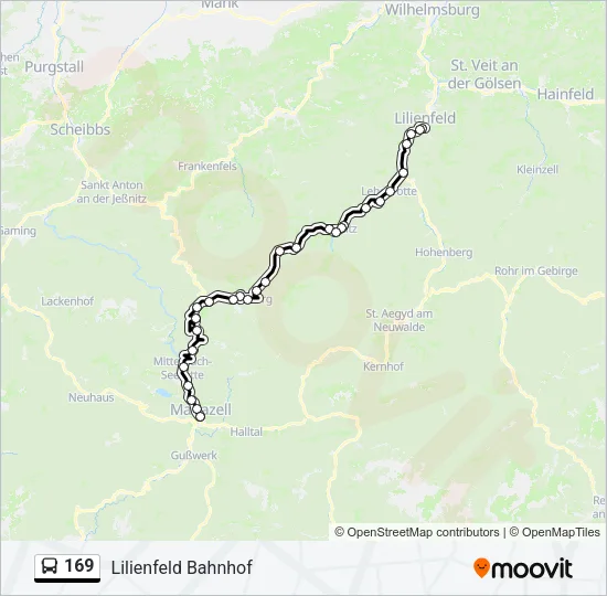 169 Bus Line Map