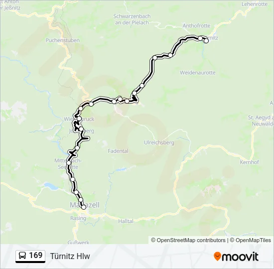 169 Bus Line Map