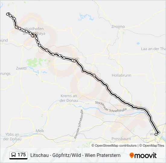 175 Bus Line Map