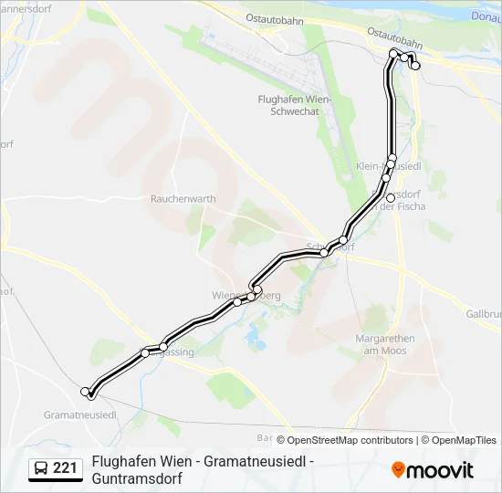 221 Bus Line Map