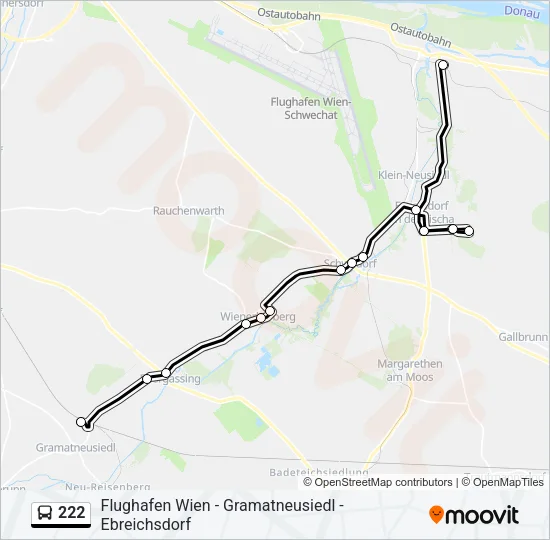 222 Bus Line Map