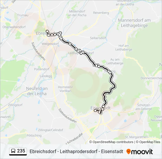 235 Bus Line Map