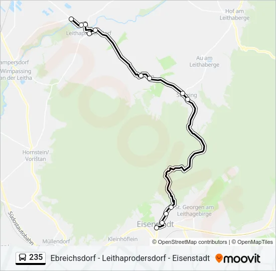 235 Bus Line Map