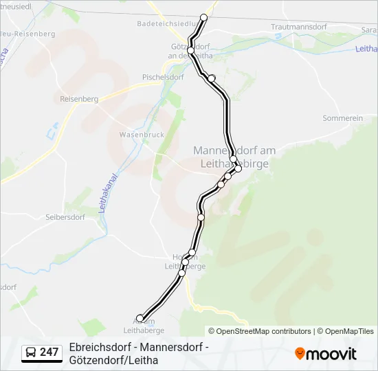 247 Bus Line Map