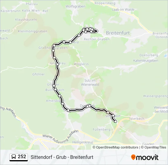 252 Bus Line Map