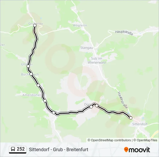 252 Bus Line Map