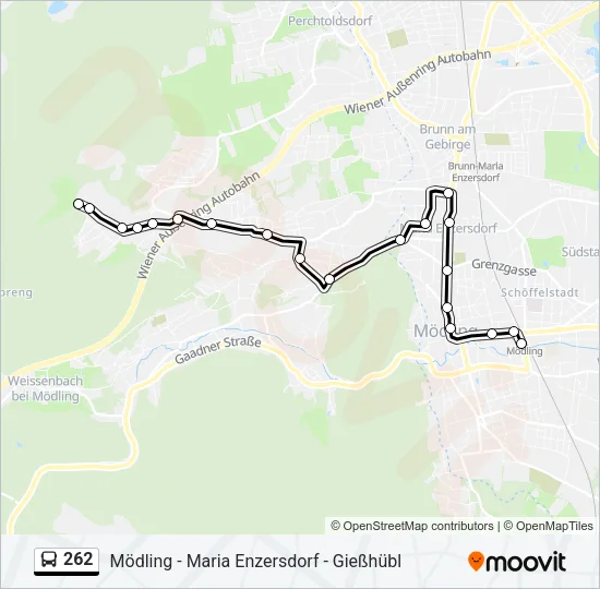 262 Bus Line Map