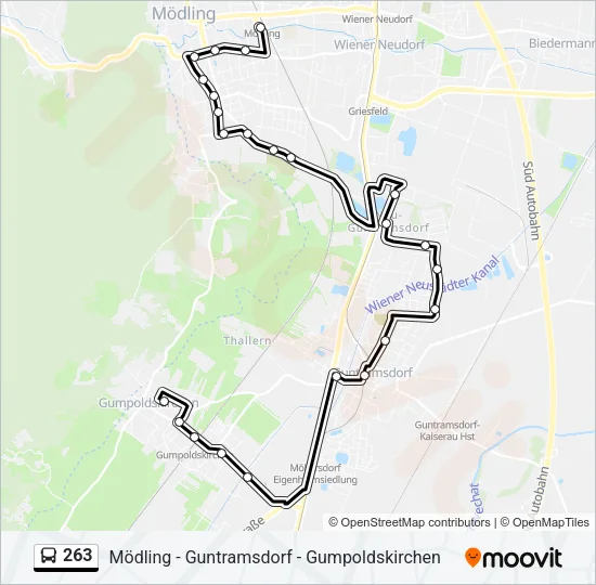 263 Bus Line Map