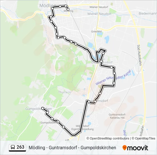 263 Bus Line Map