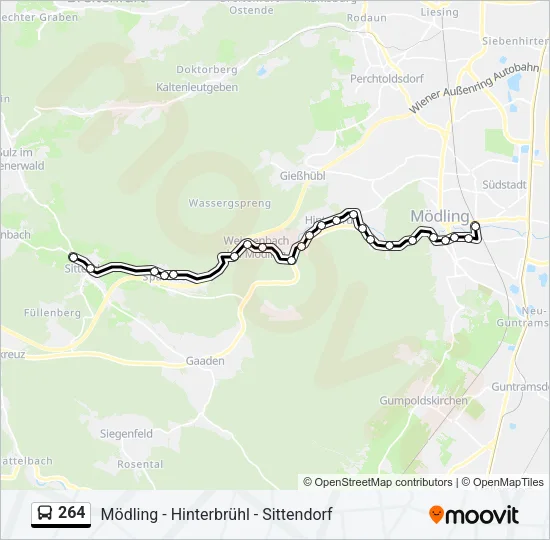 264 Bus Line Map