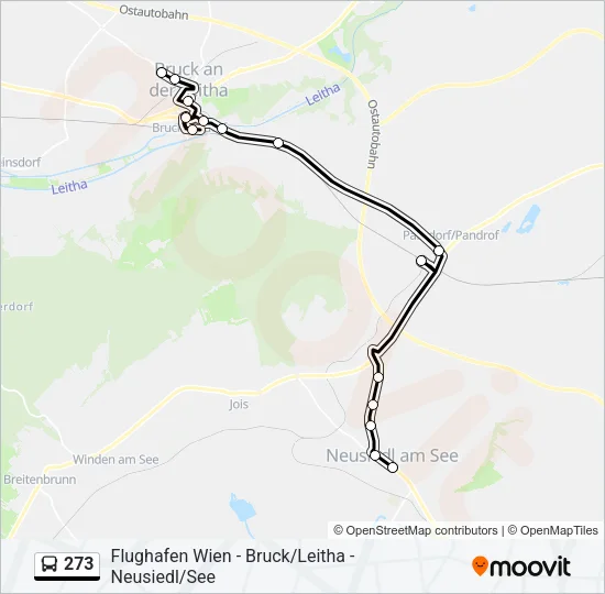 273 Bus Line Map