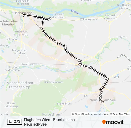 273 Bus Line Map