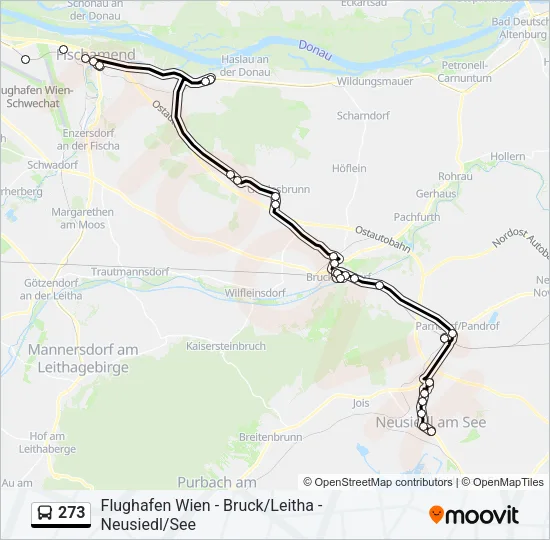 273 Bus Line Map