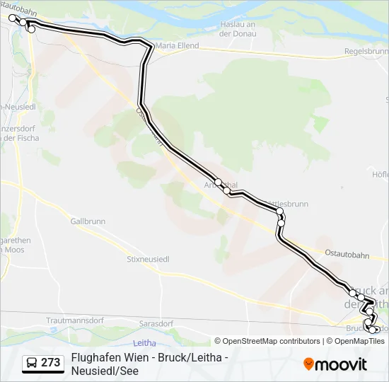 273 Bus Line Map
