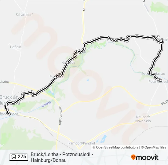 275 Bus Line Map