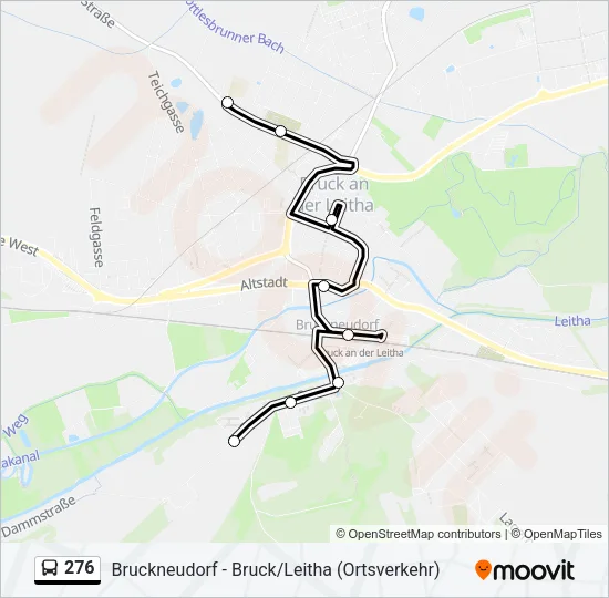 276 Bus Line Map