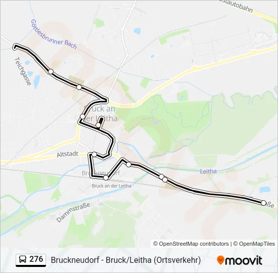 276 Bus Line Map