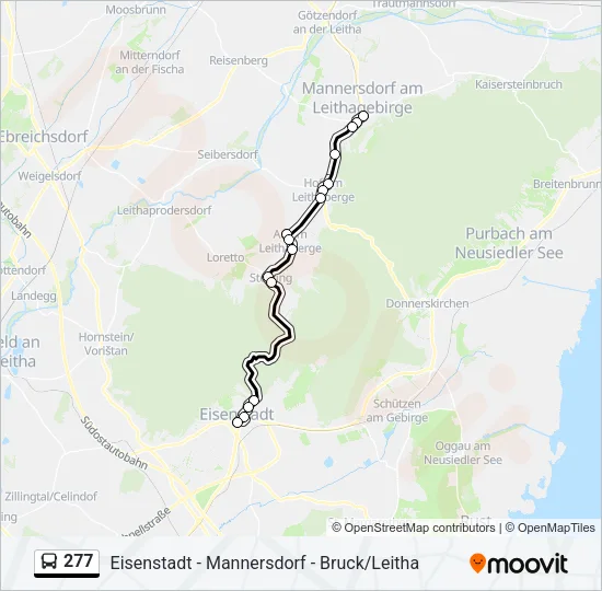277 Bus Line Map