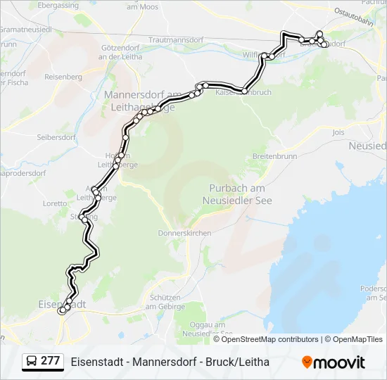 277 Bus Line Map