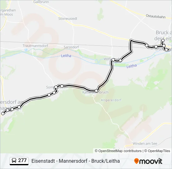 277 Bus Line Map