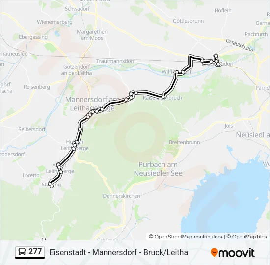277 Bus Line Map