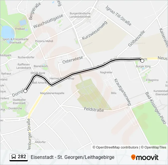 282 Bus Line Map