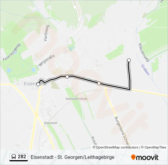 282 Bus Line Map