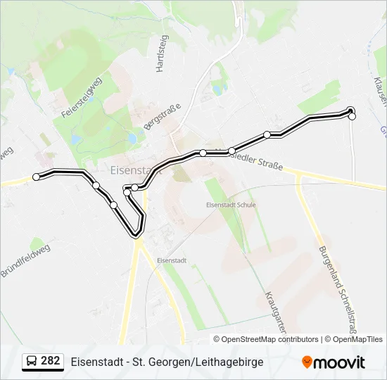 282 Bus Line Map