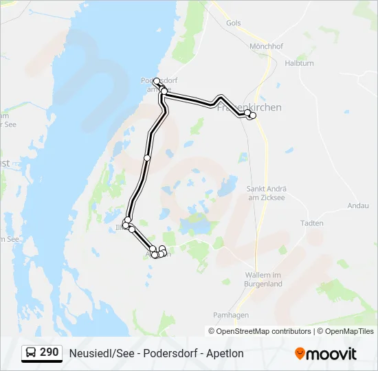 290 Bus Line Map