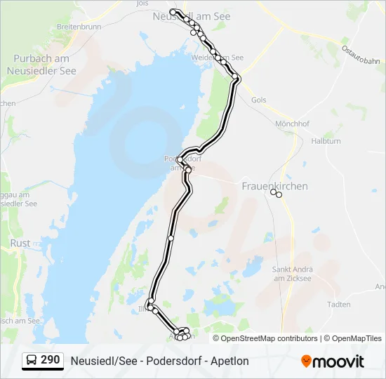 290 Bus Line Map