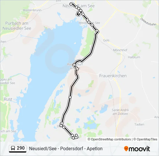 290 Bus Line Map
