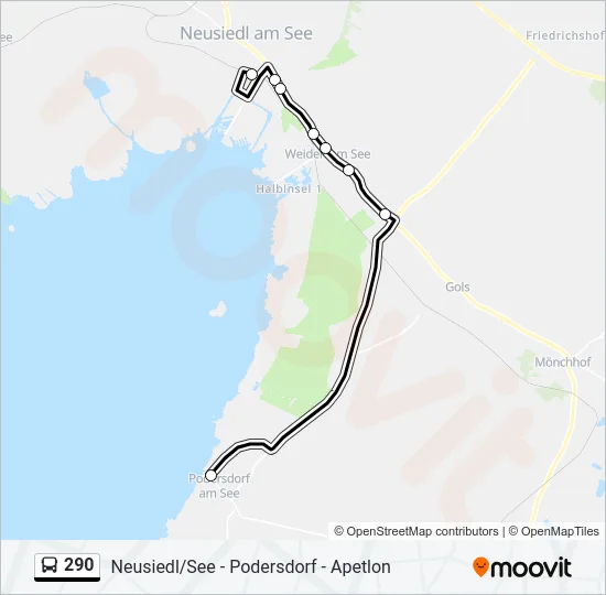 290 Bus Line Map