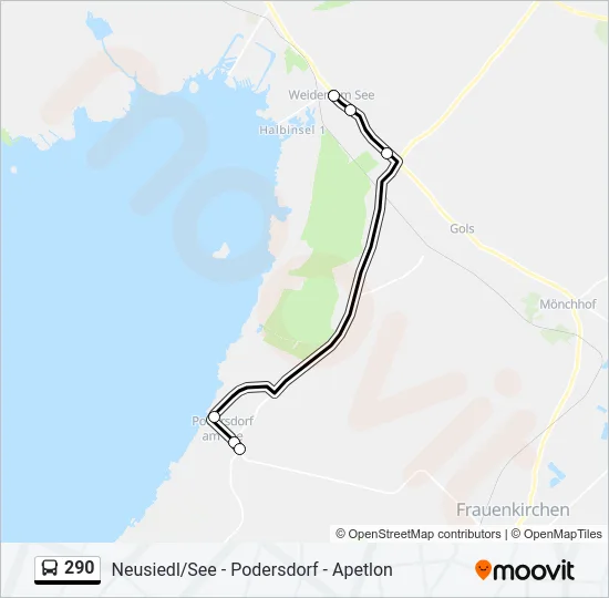 290 Bus Line Map
