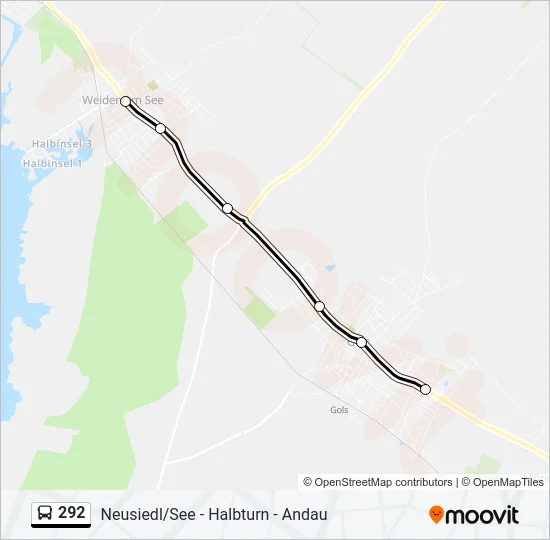 292 Bus Line Map