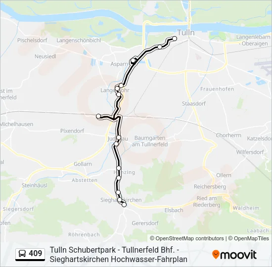 409 Bus Line Map